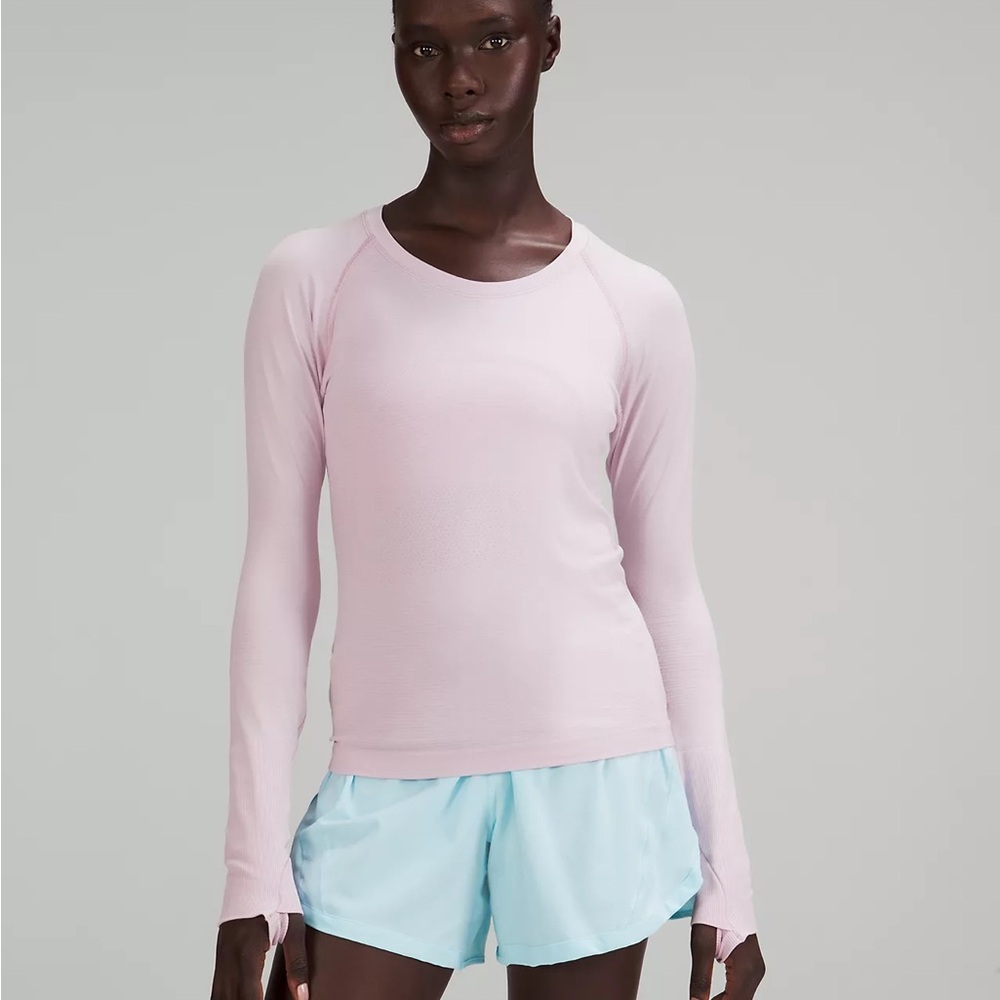 Lululemon Athletica Swiftly Tech Long-Sleeve Shirt 2.0 - pink peony